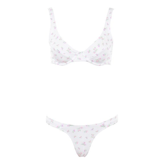 Brand New House of CB Floral Bikini Set Mariposa Floral Sold Out Online Size L - Picture 6 of 15